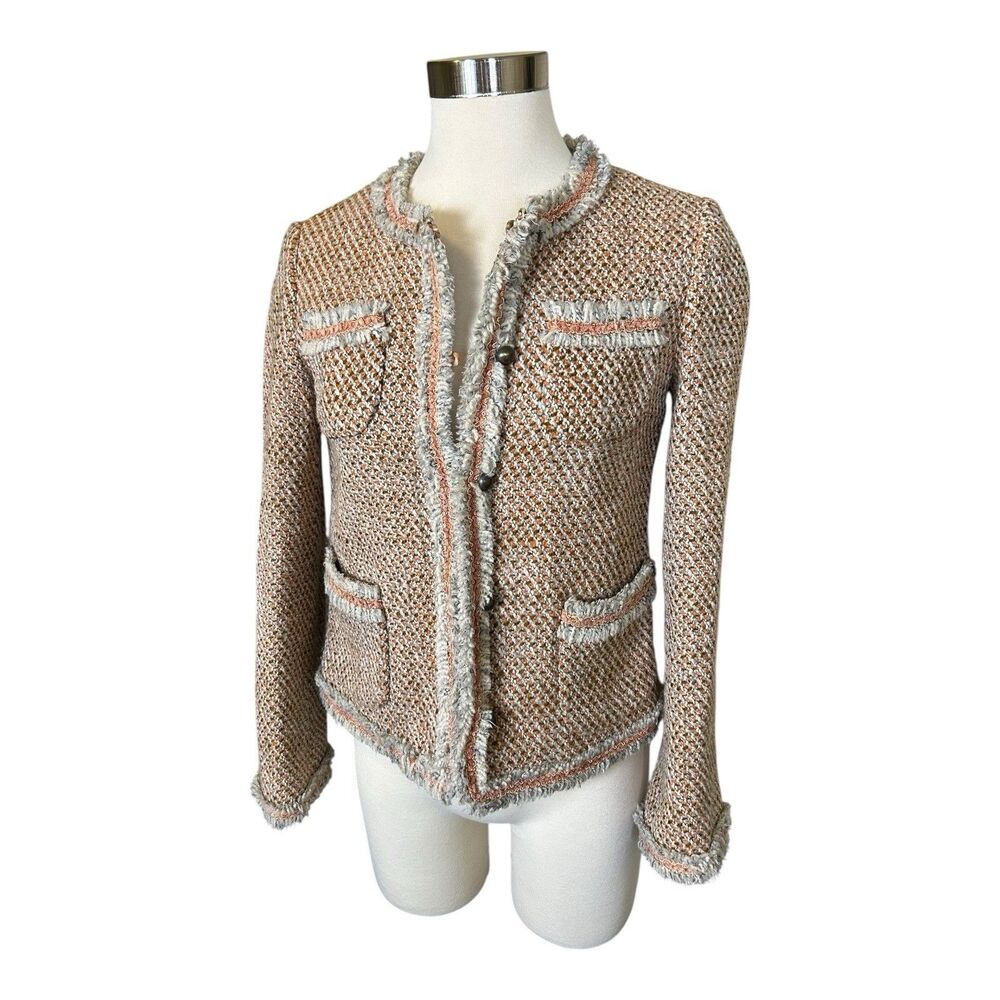 SOUP Tweed Lady’s Blazer Jacket Korean Brand Sz XS